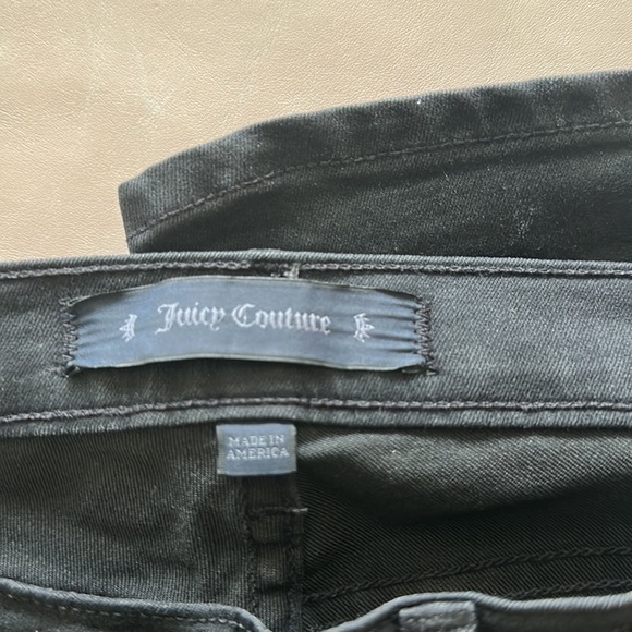 Juicy Couture size 25 black waxed jeans - Picture 5 of 5
